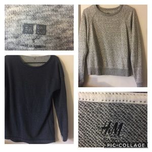 Bundle of 2 sweatshirts: Uniqlo and H&M